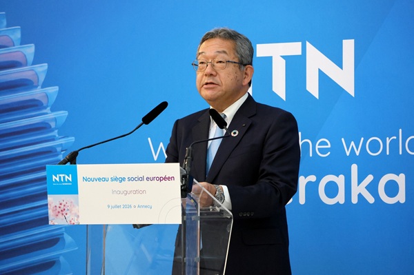 NTN EUROPE 本社・研究開発センター NTN・鵜飼CEOによる挨拶 bmt ベアリング&モーション・テック