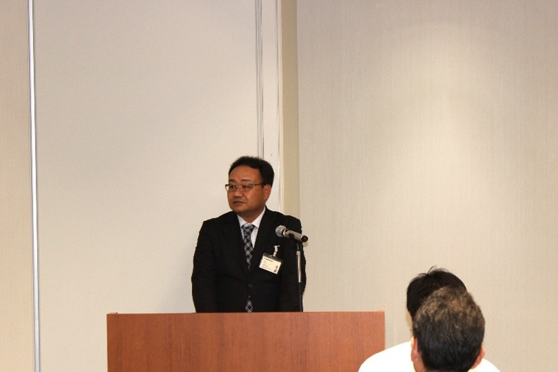 ニッペコ 第2回トライボロジー技術セミナー 閉会の挨拶を行う沢田氏 bmt ベアリング&モーション・テック