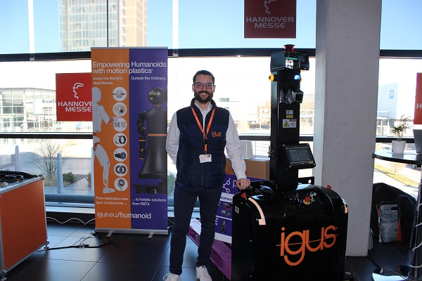 ハノーバーメッセ2026プレスプレビュー イグスブースのようす bmt ベアリング&モーション・テック