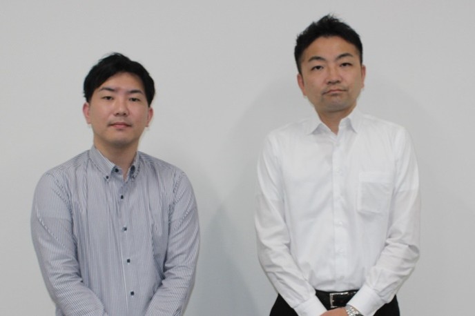THK 右から、髙野氏、今村氏 bmt ベアリング&モーション・テック