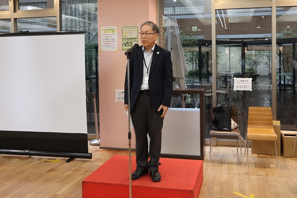 トライボロジー会議2026秋名古屋　挨拶する野口氏　bmt　ベアリング＆モーション・テック
